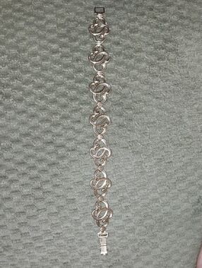 Mid-century 1/20 12kt GF W.E. Richards Linked Swirl Bracelet